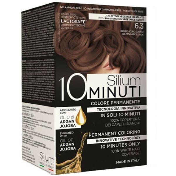 silium 10 minuti colore permanente biondo scuro dorato 6.3 135ml