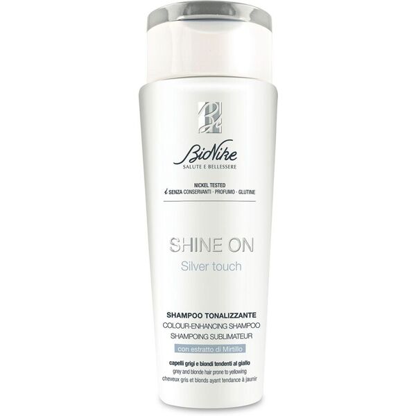 bionike shine on silver touch shampoo antigiallo 200ml