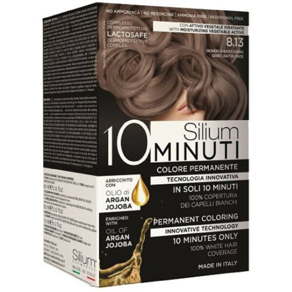 silium 10 minuti colore permanente biondo chiaro sabbia 8.13 135ml