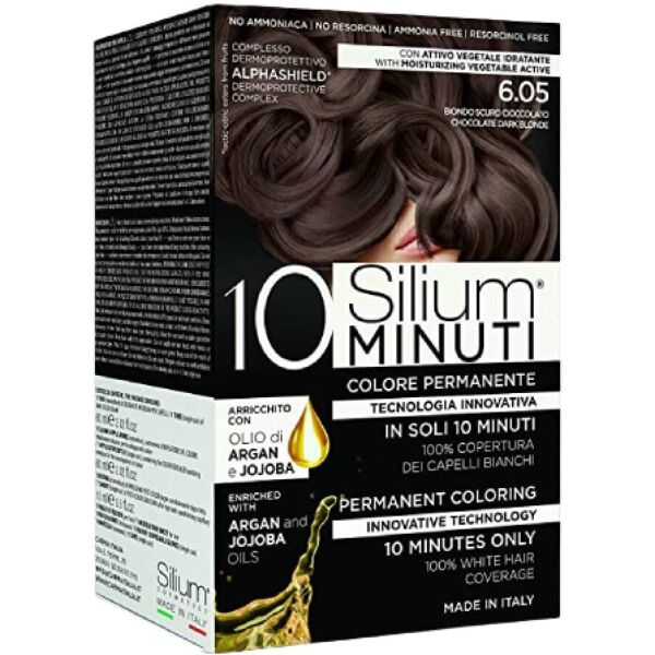 silium 10 minuti colore permanente biondo scuro cioccolato 6.05 135ml