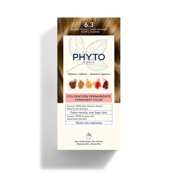 phyto phytocolor kit colorazione capelli 6.3 biondo scuro dorato
