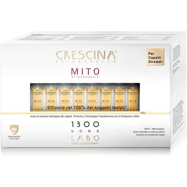 crescina mito ri-crescita capelli uomo 1300 40 fiale