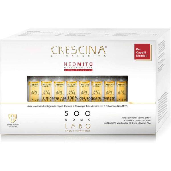 crescina ri-crescita neo mito 500 uomo fiale 40x3,5ml