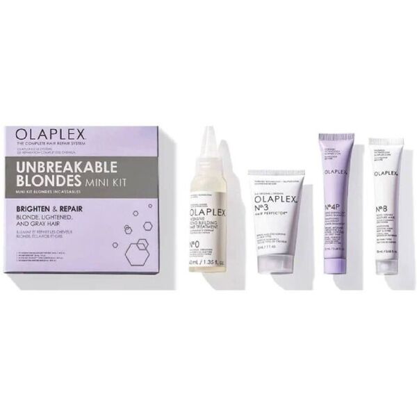 olaplex unbreakable blondes mini kit capelli biondi 4 pezzi