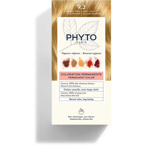 phyto phytocolor kit colorazione capelli 9.3 biondo chiaro dorato