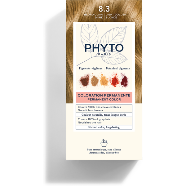 phyto phytocolor kit colorazione capelli 8.3 biondo chiaro dorato