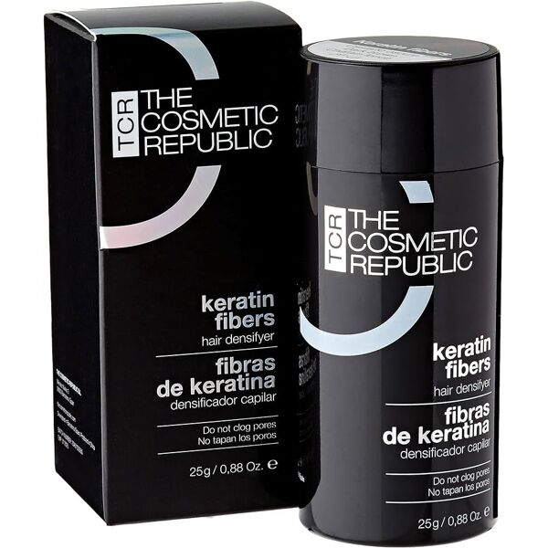 the cosmetic republic keratin fibers fibre naturali capelli colore medium brown 25g