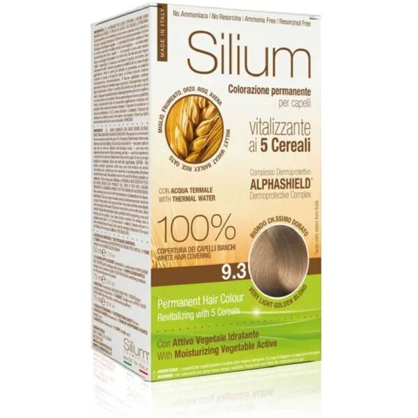 silium colorazione permanente crema biondo chiarissimo dorato 9.3