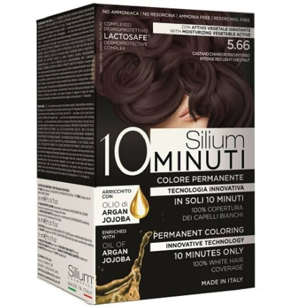 silium 10 minuti colore permanente castano rosso intenso 5.66 135ml