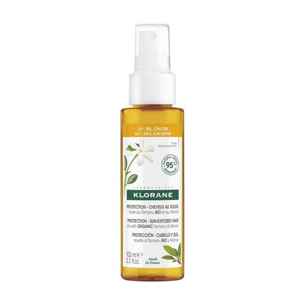 klorane les polysianes olio ristrutturante doposole capelli 100ml