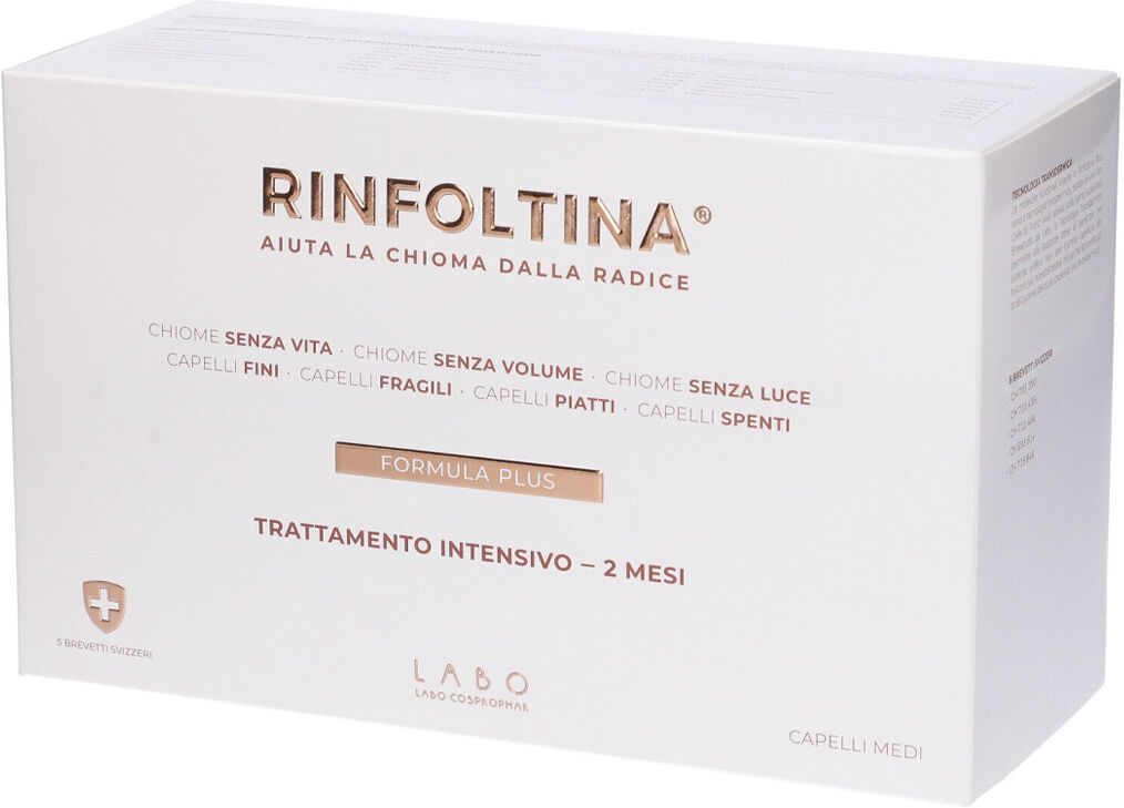 labo rinfoltina formula plus capelli medi trattamento intensivo 2 mesi fiale 40x3,5ml