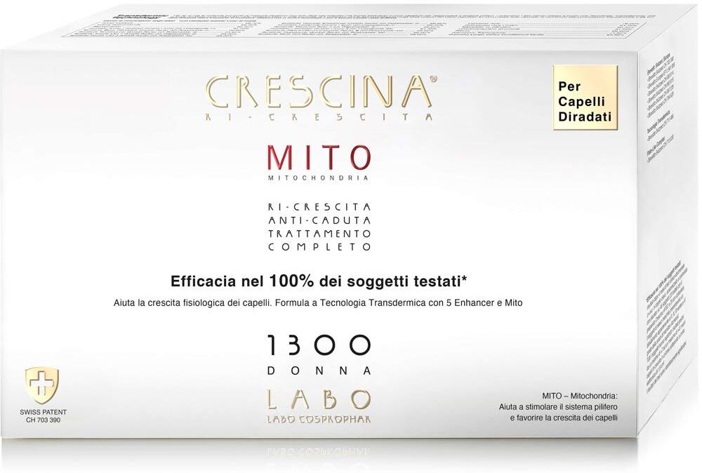 crescina mito ri-crescita capelli donna 1300 20+20 fiale