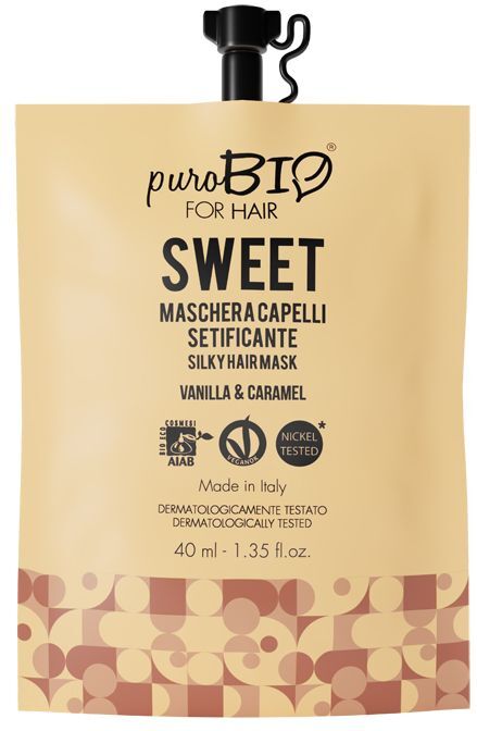 purobio for hair maschera capelli setificante sweet 40ml