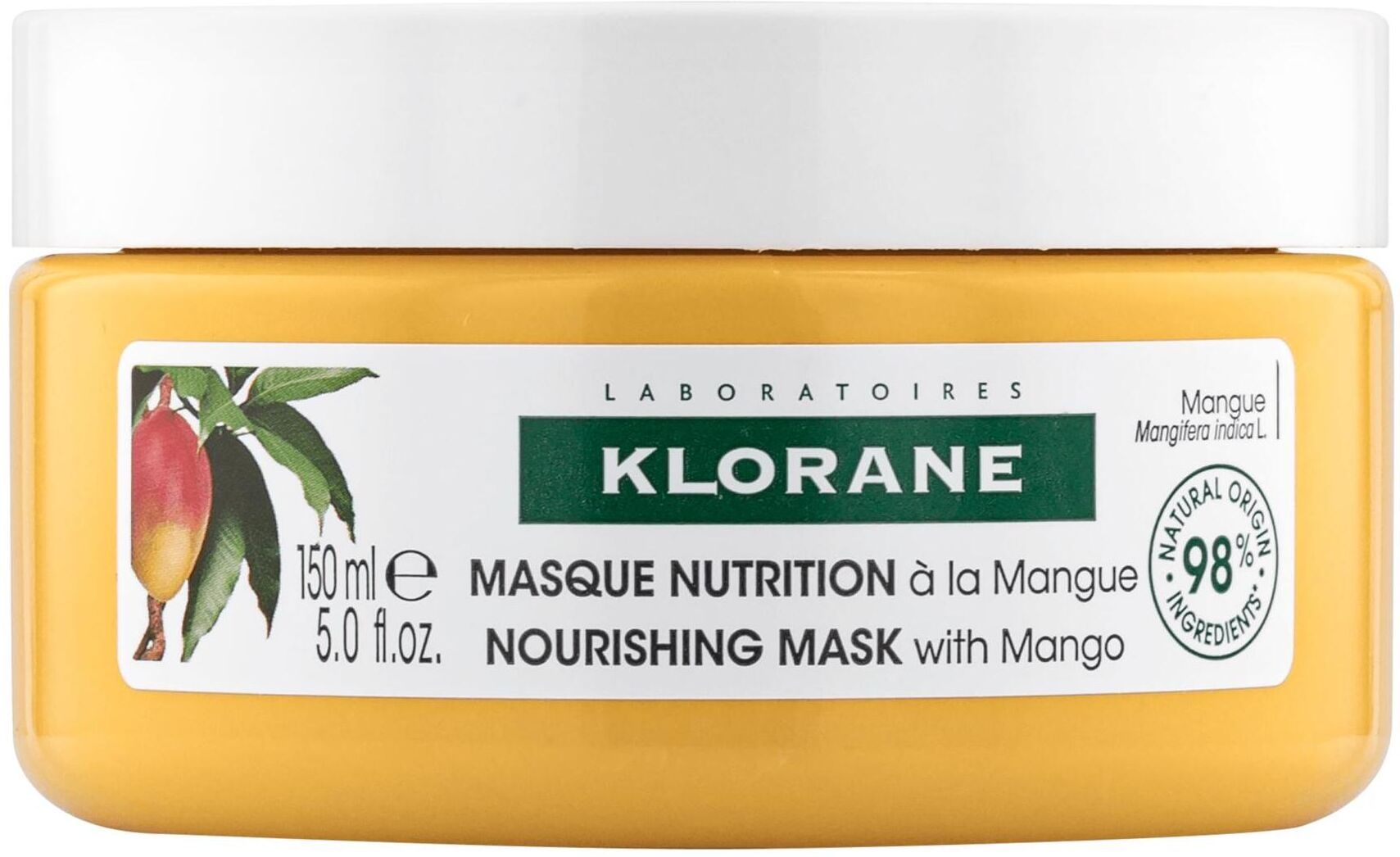 klorane maschera al mango capelli secchi 150ml