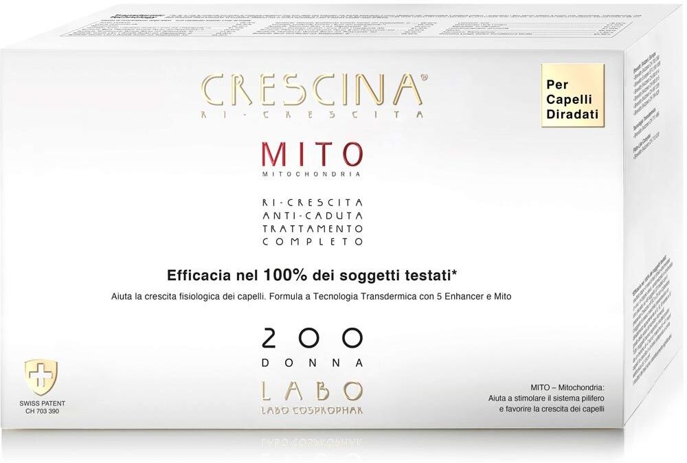 crescina mito ri-crescita capelli donna 200 20+20 fiale