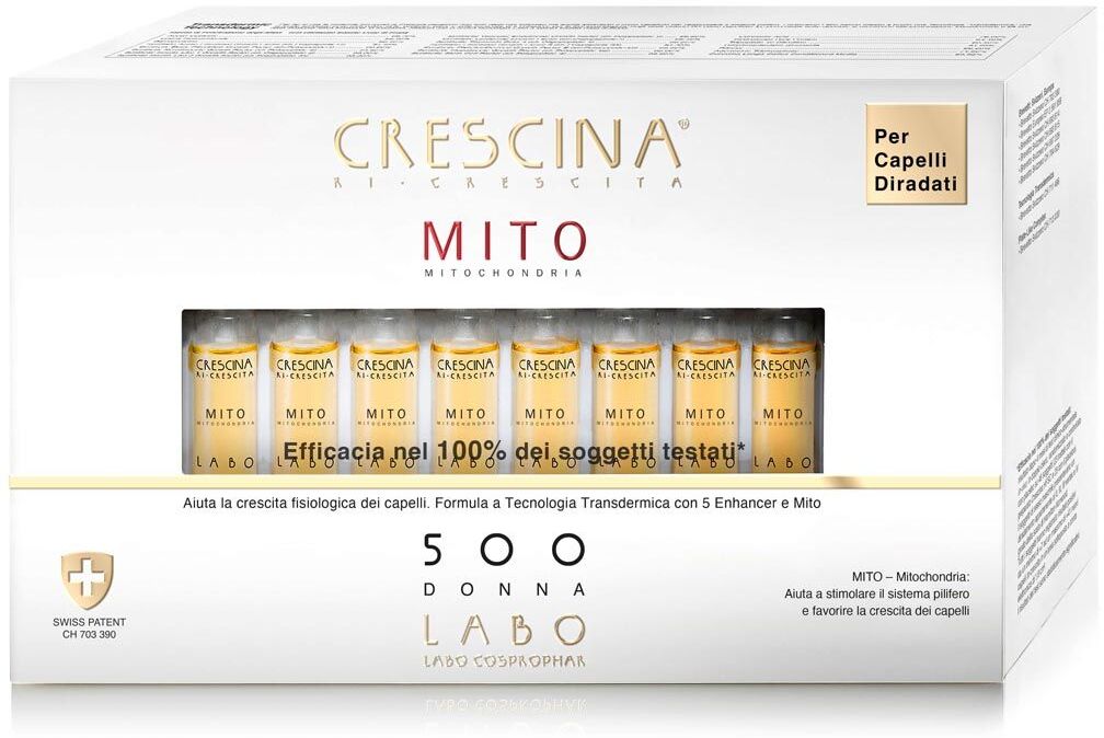 crescina mito ri-crescita capelli donna 500 40 fiale