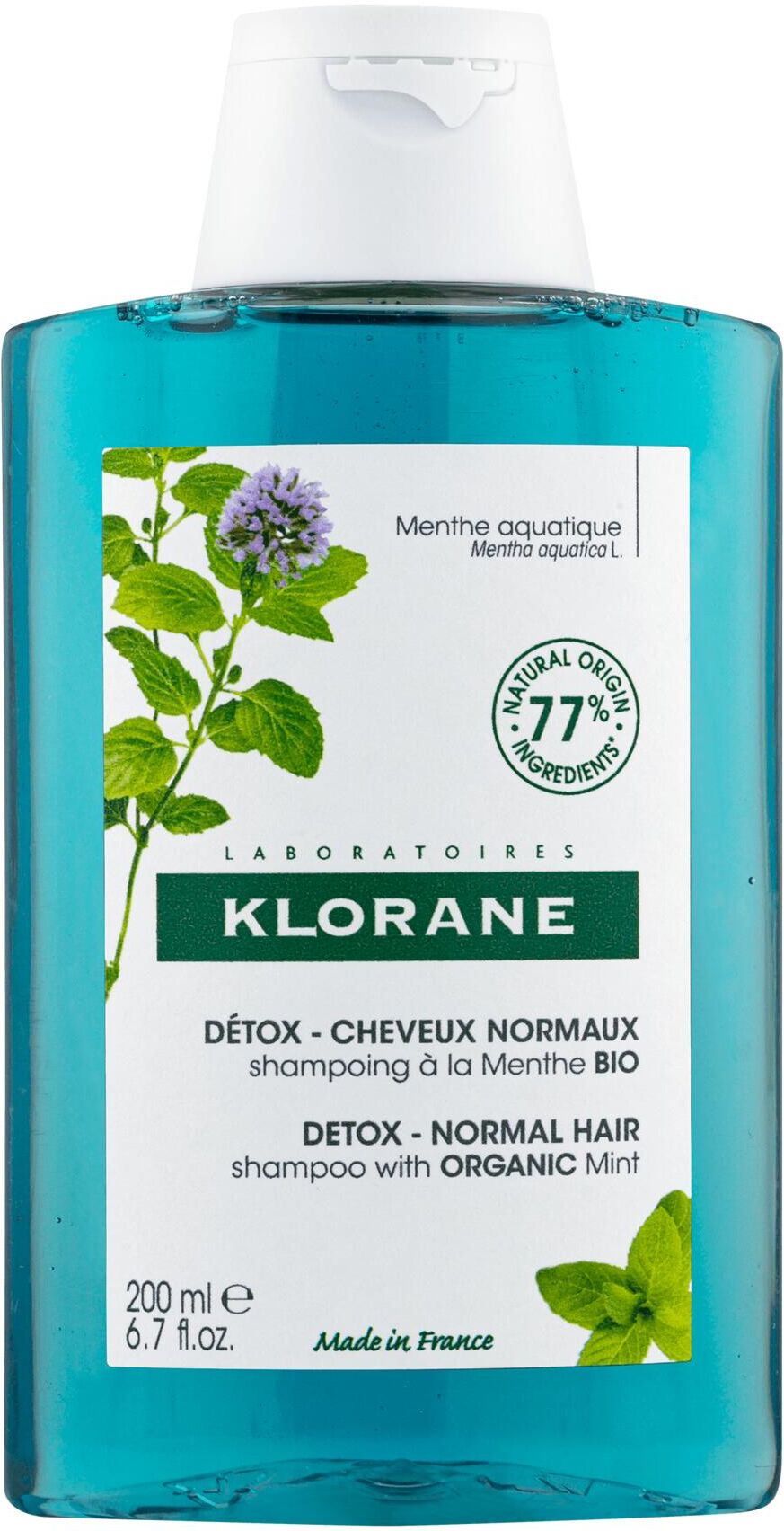 klorane shampoo menta acquatica detox 200ml