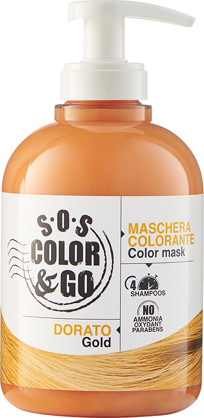 Alama Sos Color&go Maschera Colorata Capelli Dorato 300ml