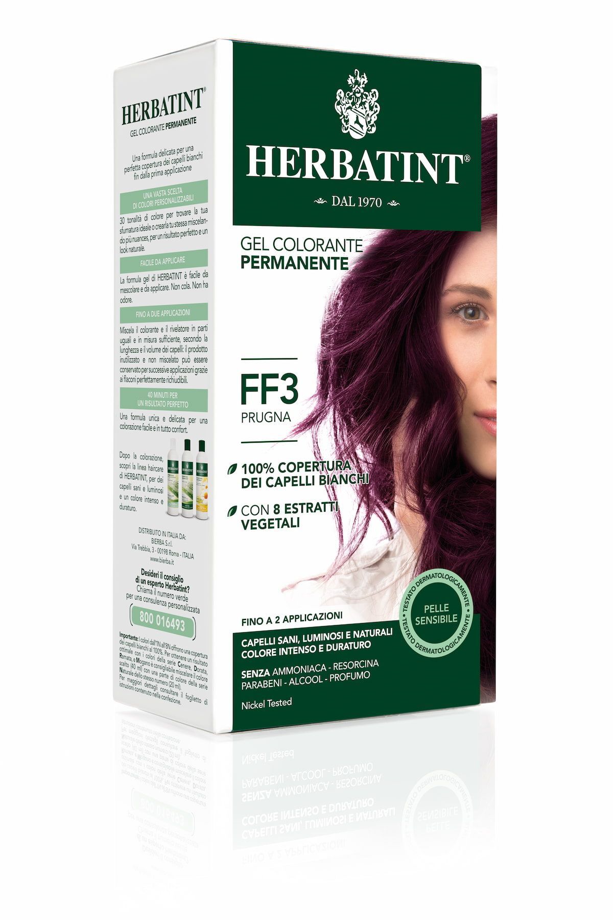 Herbatint Gel Colorante Permanente Ff3 Prugna 150ml