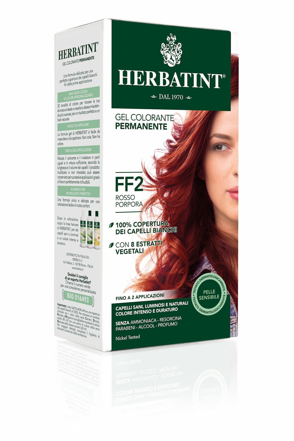 Herbatint Gel Colorante Permanente Ff2 Rosso Porpora 150ml