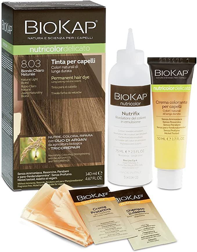 Biokap Nutricolor Delicato Tinta Capelli 8.03 Biondo Chiaro Naturale