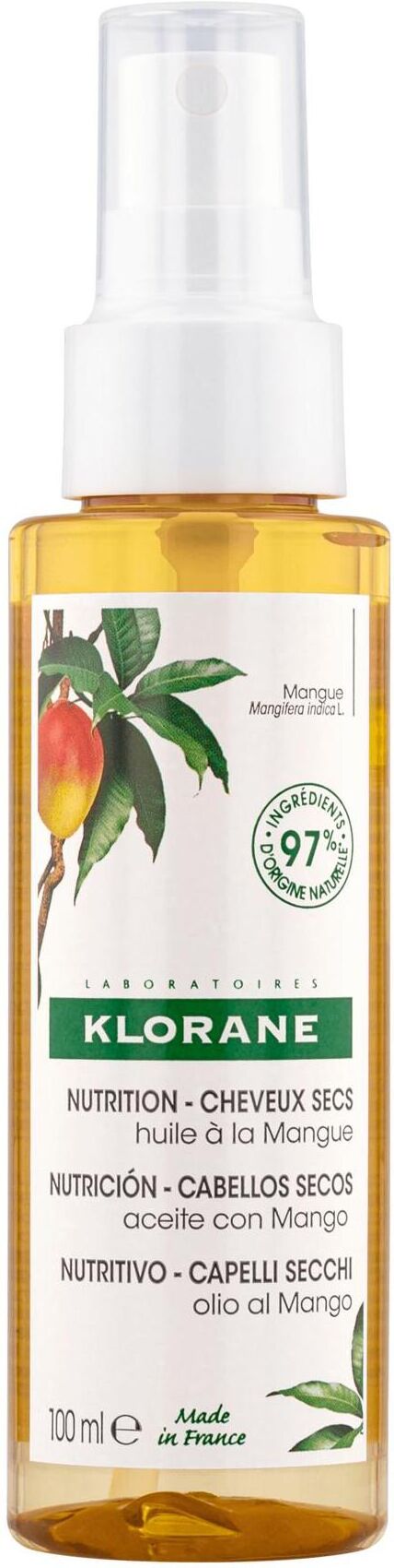 Klorane Olio Al Mango Capelli Secchi 100ml