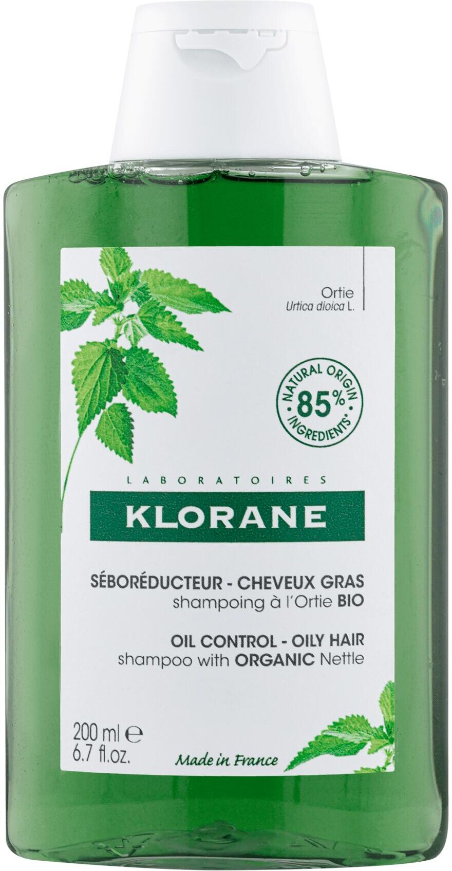 Klorane Shampoo Seboregolatore All'ortica 200ml