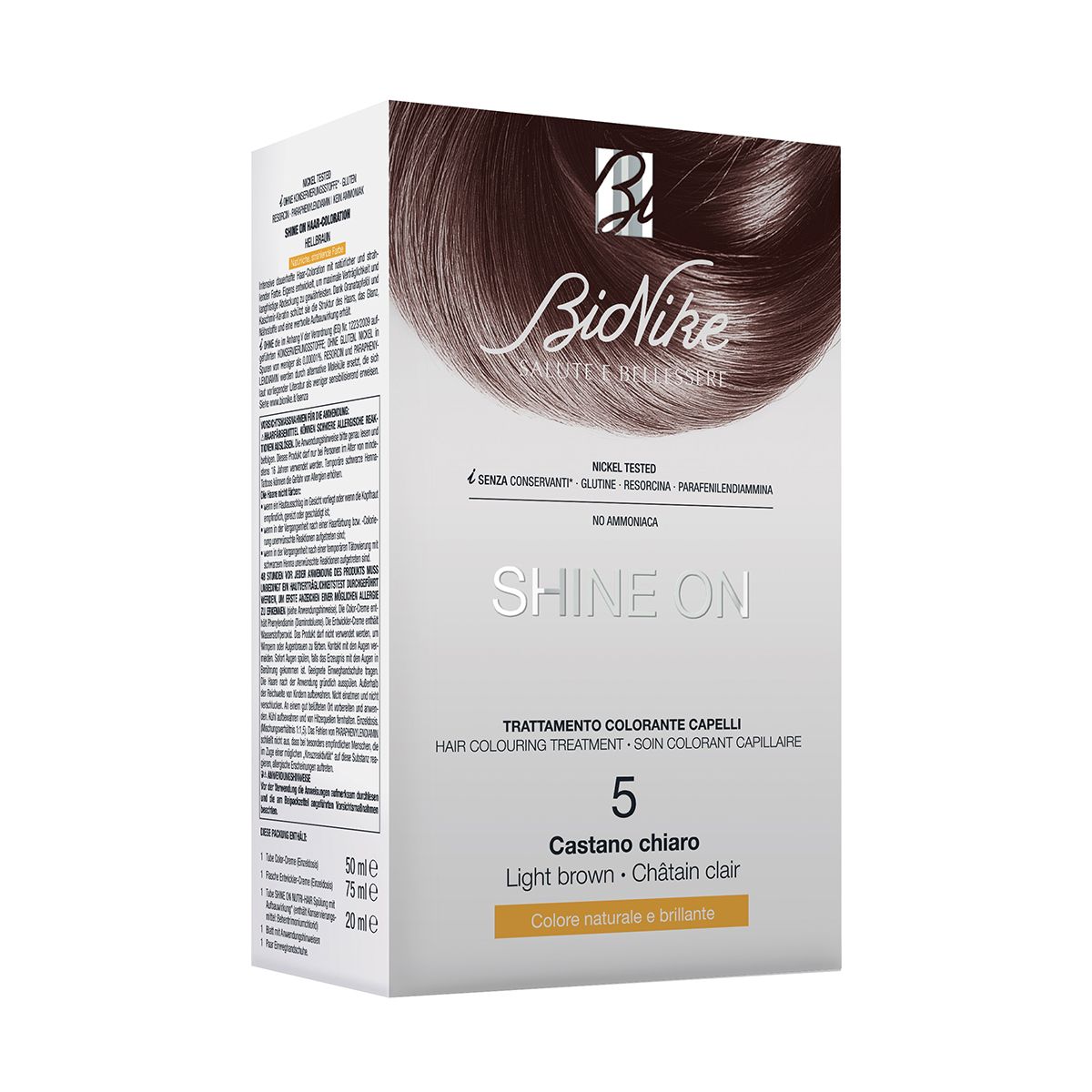 Bionike Shine On Tinta Per Capelli Castano Chiaro 5