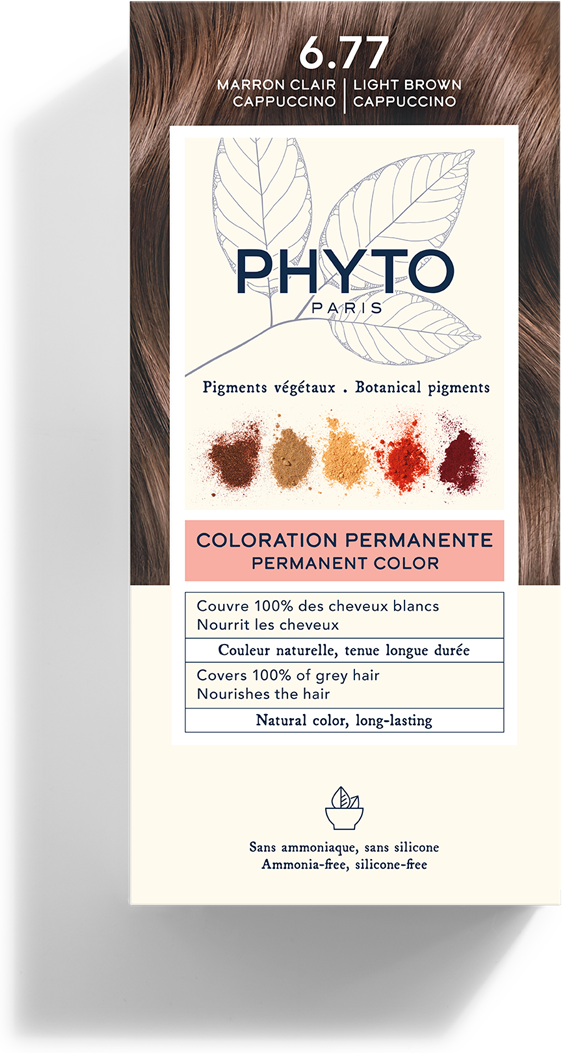 Phyto Phytocolor Kit Colorazione Capelli 6.77 Marrone Chiaro Cappuccino