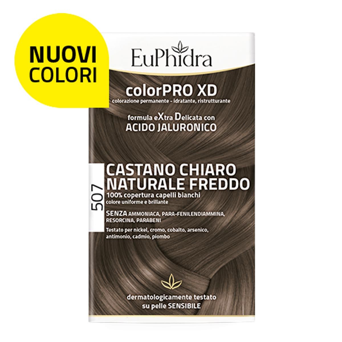Euphidra Colorpro Xd 507 Tinta Capelli Castano Chiaro Naturale Freddo