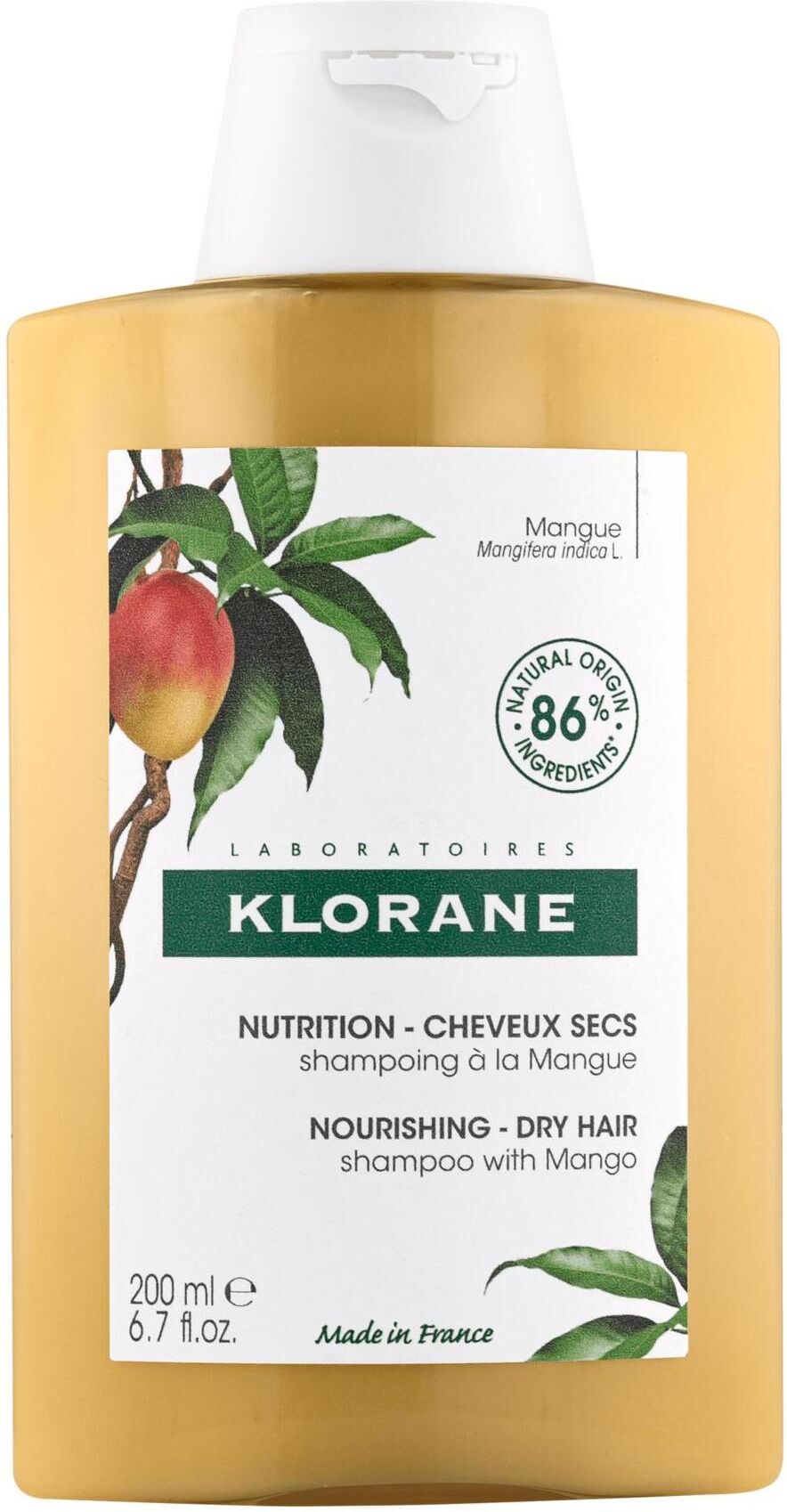 Klorane Shampoo Al Burro Di Mango Capelli Secchi 200ml