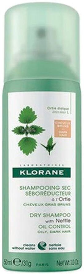 Klorane Shampoo Secco Colorato Ortica Capelli Grassi E Scuri 50ml