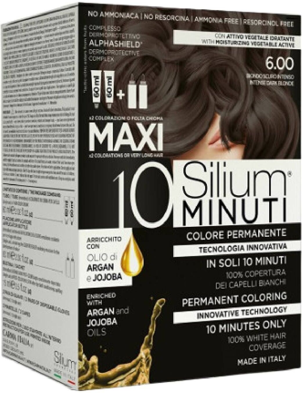 Silium Maxi Colore Permanente 10 Minuti Biondo Scuro Intenso 6.00