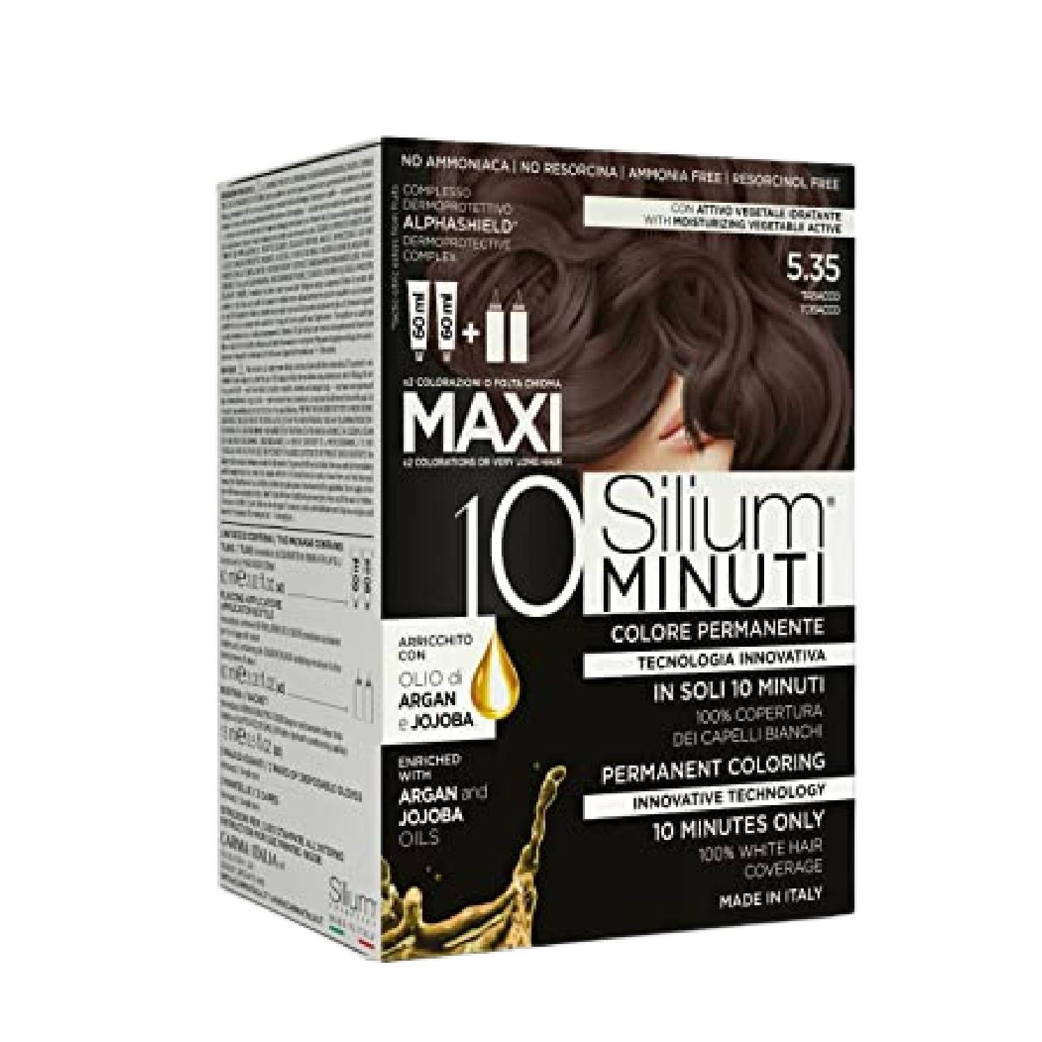 Silium Maxi Colore Permanente 10 Minuti Tabacco 5.35