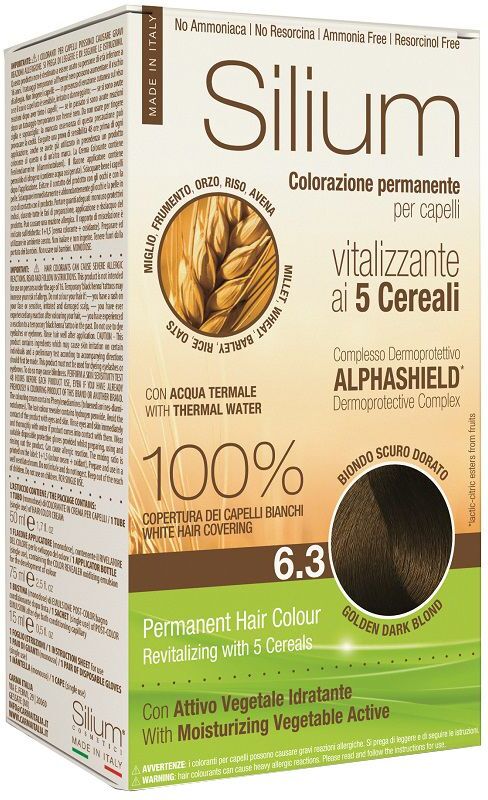 Silium Colorazione Permanente 5 Cereali Biondo Scuro Dorato 6.3