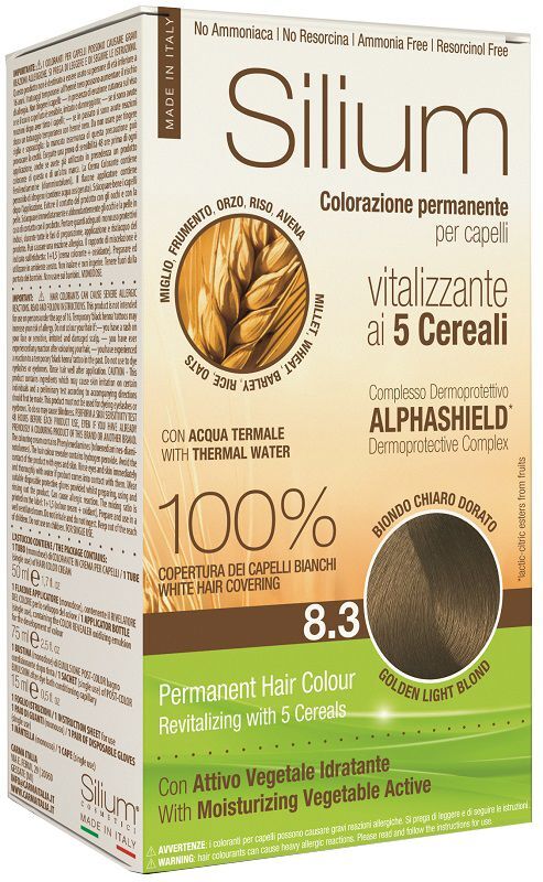 Silium Colorazione Permanente 5 Cereali Biondo Chiaro Dorato 8.3
