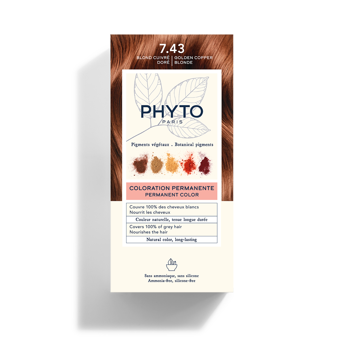 Phyto Phytocolor Kit Colorazione Capelli 7.43 Biondo Ramato