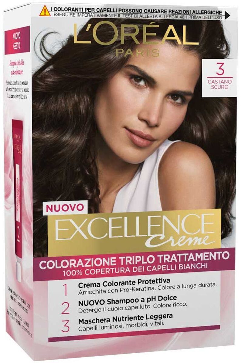 L'Oreal Crème Colorazione Permanente 3 Castano Scuro