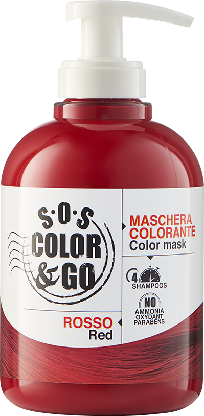 Alama Sos Color&go Maschera Colorata Capelli Rosso 300ml