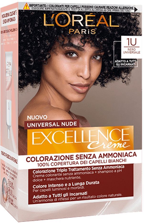 L'Oreal Nude Tinta Capelli 1u Nero Universale