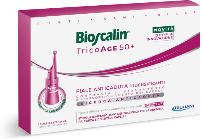 Bioscalin Tricoage 50+ Fiale Anticaduta Ridensificanti 10 Fiale