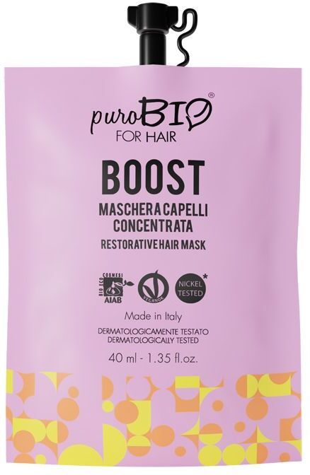 Purobio For Hair Maschera Capelli Concentrata Boost 40ml