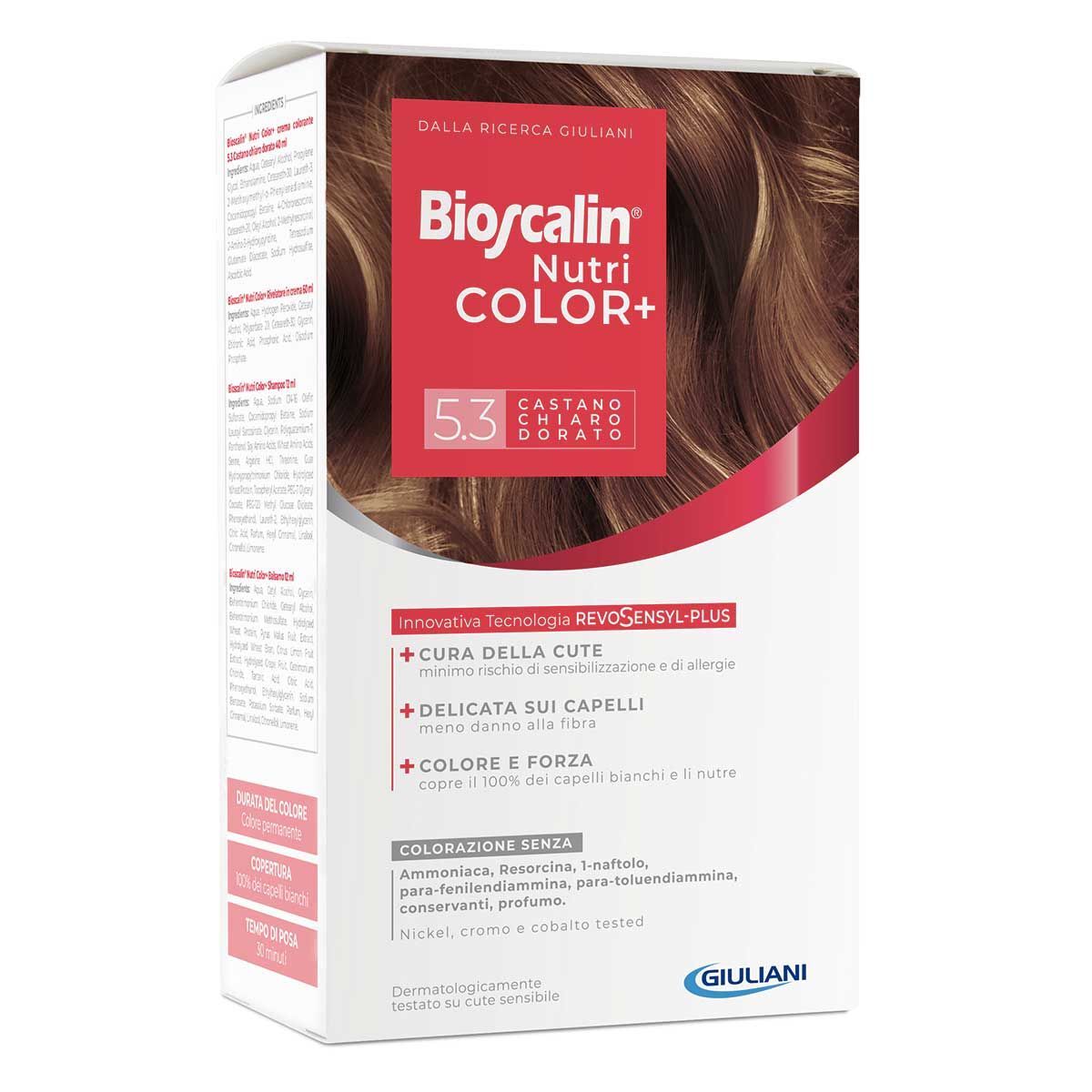 Bioscalin Nutricolor+ Tinta Capelli N.5,3 Castano Chiaro Dorato