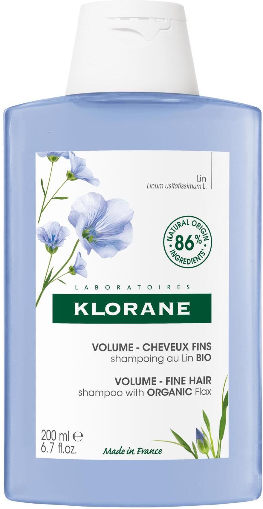 Klorane Shampoo Lino Bio 200ml