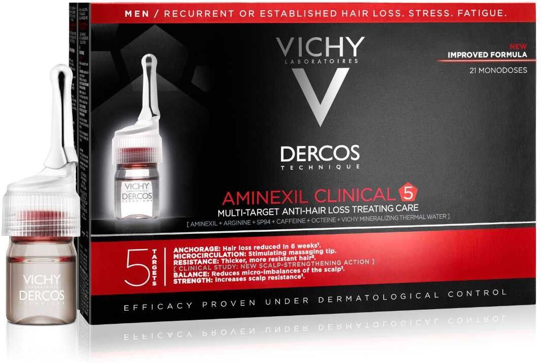 Vichy Dercos Aminexil Trattamento Anticaduta Uomo 21 Fiale Da 6ml