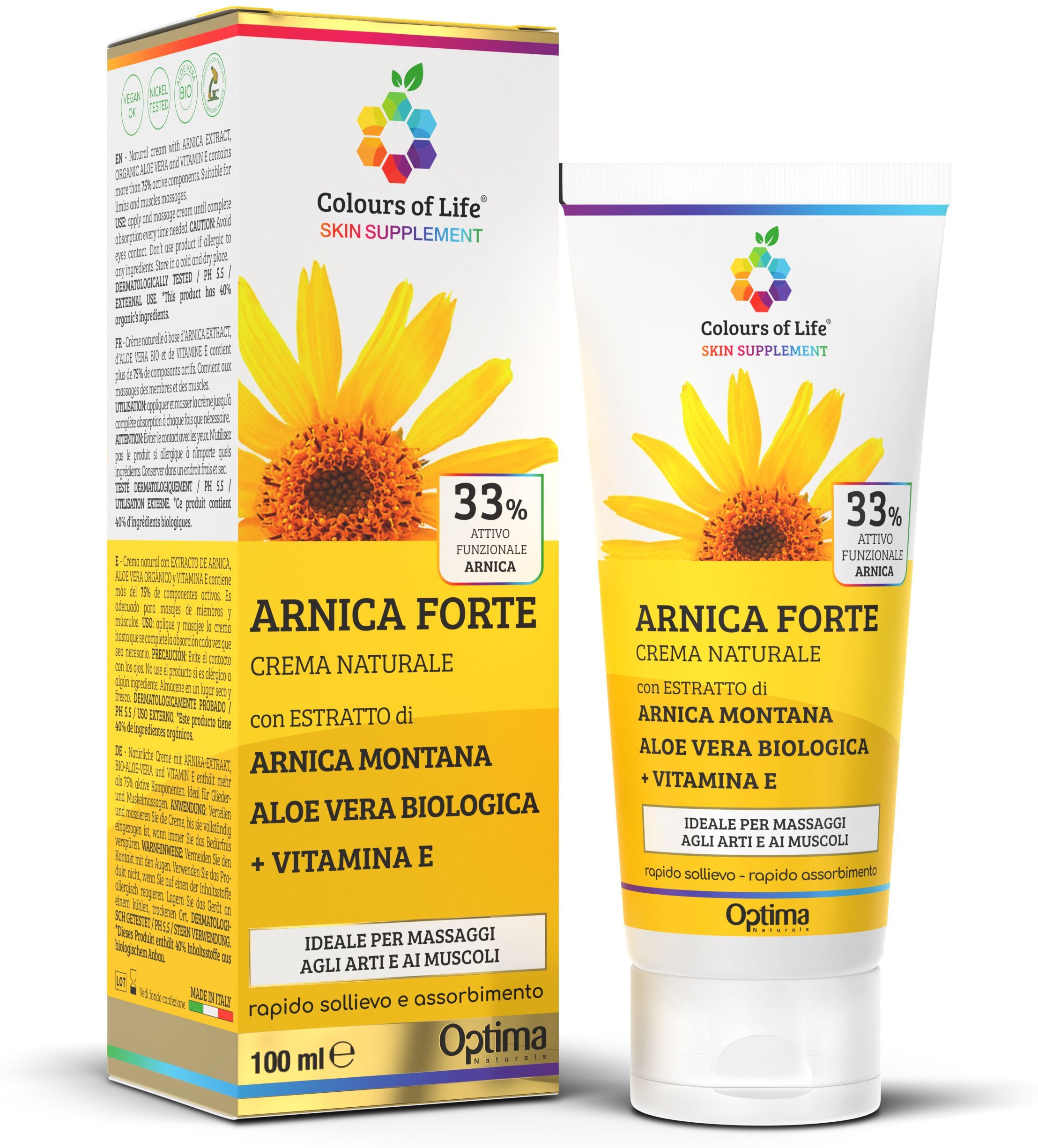 Colours Of Life Arnica 33% Crema Articolazioni 100ml