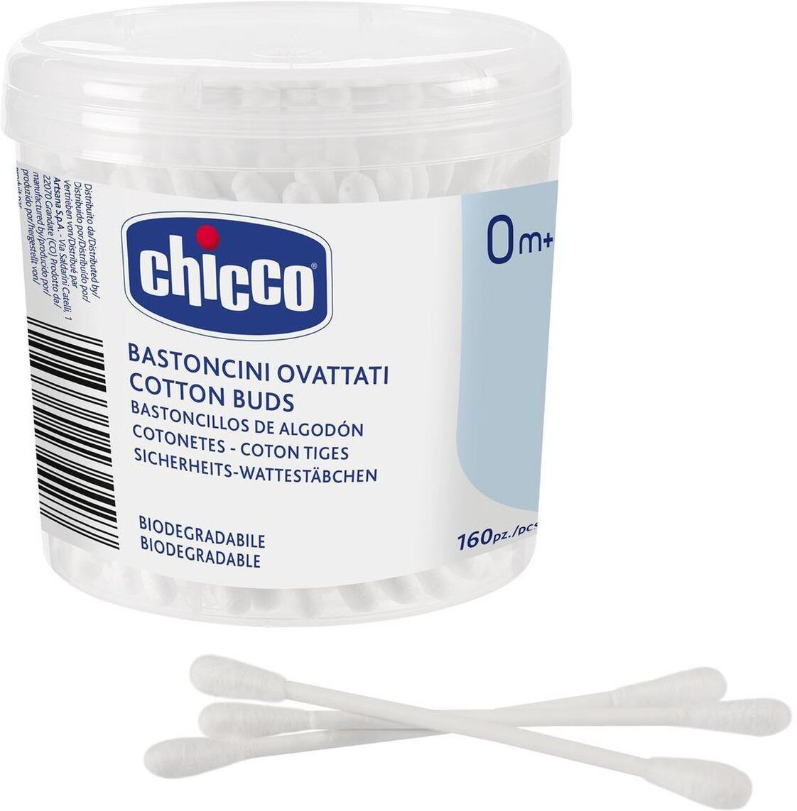 Chicco Bastoncini Ovattati 160 Pezzi