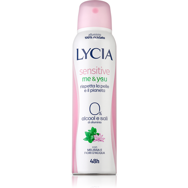 lycia sensitive me and you deodorante spray new 150ml