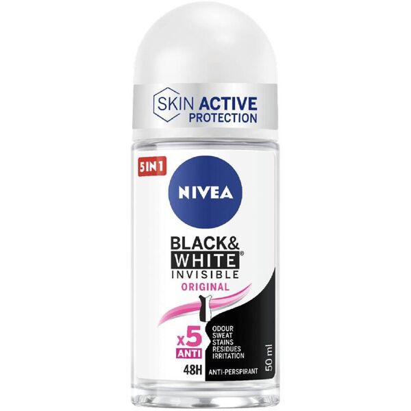 nivea deo aid black white roll on 50ml