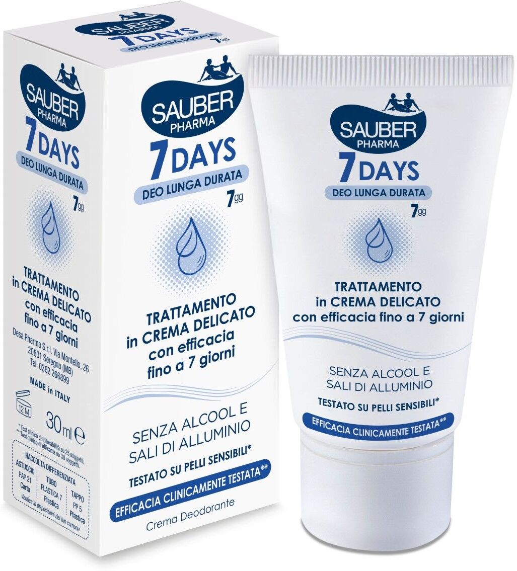 sauber 7 days crema deodorante 7 giorni 30ml